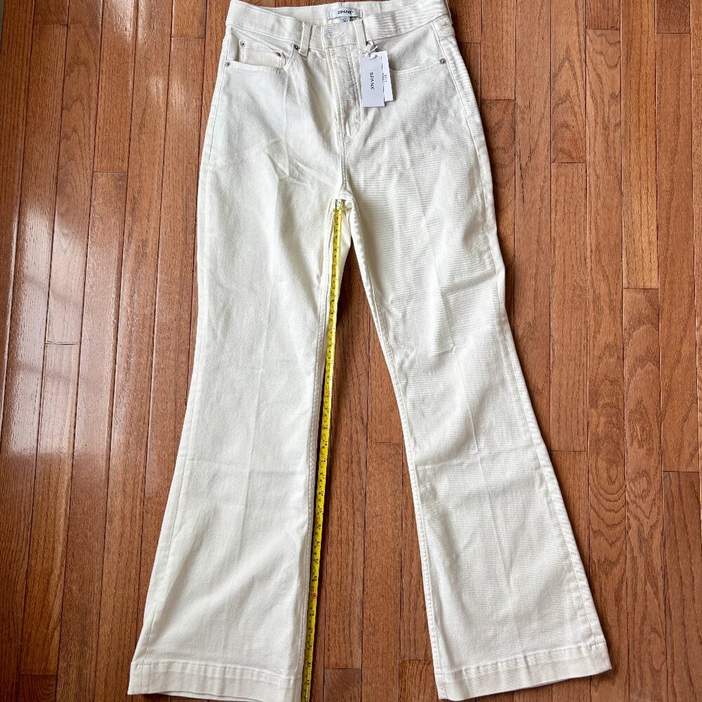 Spanx Bootcut/Flare Jean Winter White High-Rise - Size 10 NWT